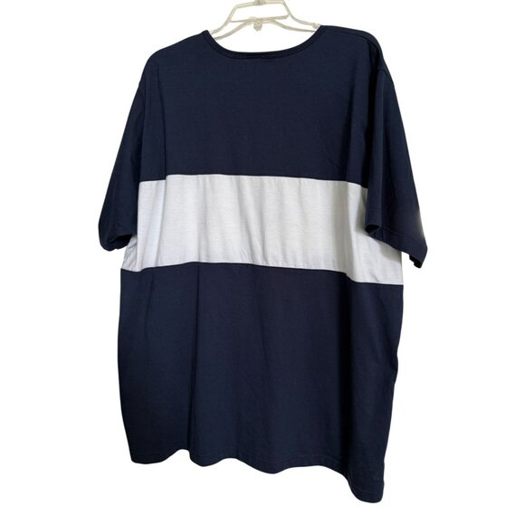 Mix & Max Woman Plus Size 26W 28W Nautical Embroidered T-Shirt Navy Coastal - Picture 2 of 10